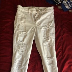 White AE jeggings size 14